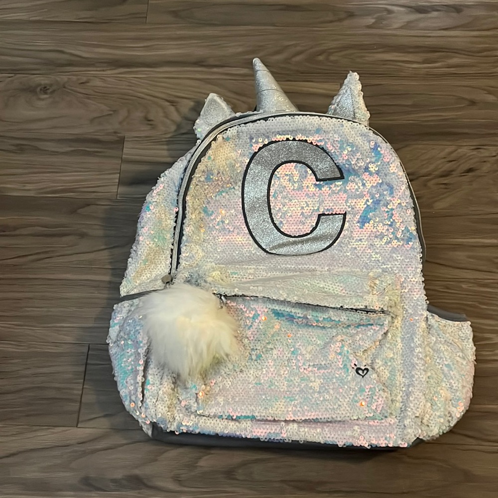 Justice Unicorn Sequin Backpack